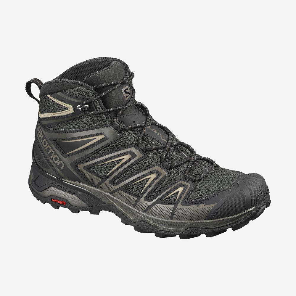 Bottes De Randonnée Salomon Homme Noir - Salomon X ULTRA MID 3 AERO - France (4125-RFXTH)